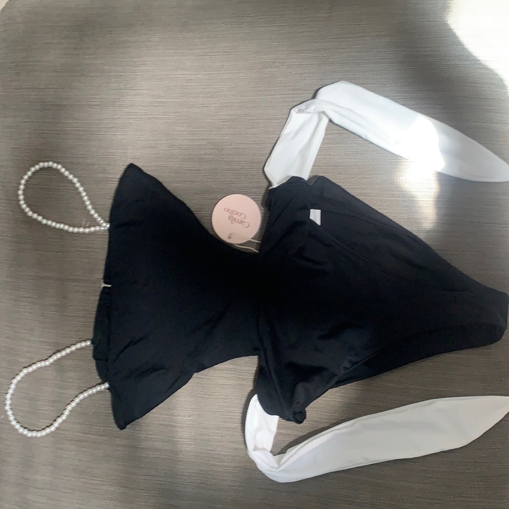 Size SMALL black one piece swimsuit